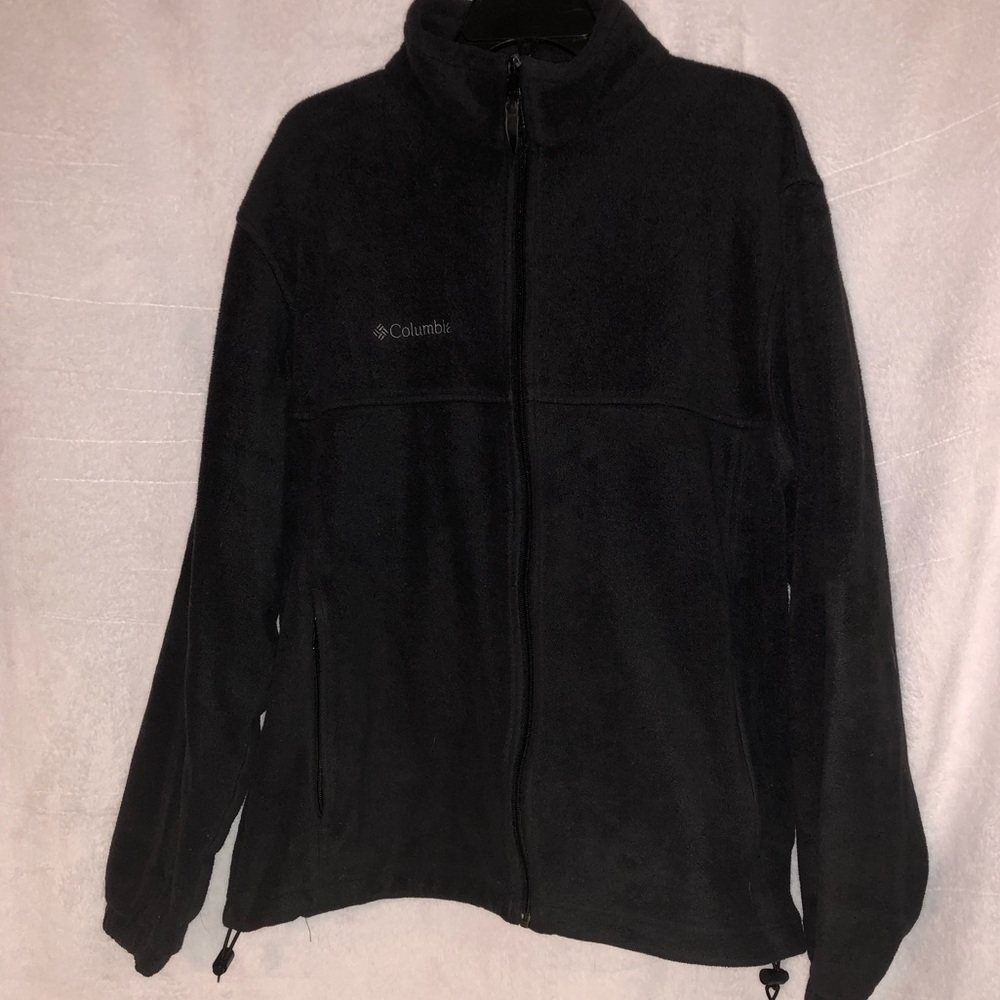 Men’s Black Columbia Jacket Zip Pockets L